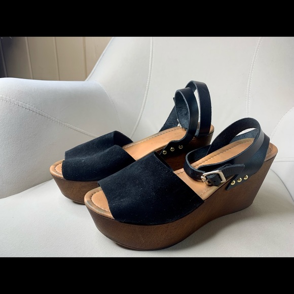 Seychelles Shoes - SEYCHELLES SUEDE LEATHER PLATFORM WEDGE ITALY 10